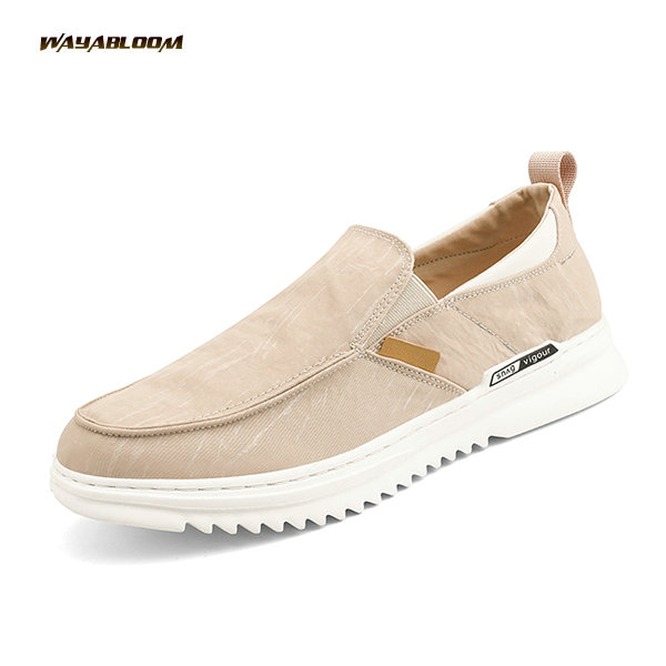 men's canvas shoes New style one foot cloth shoes Men's lazy shoes