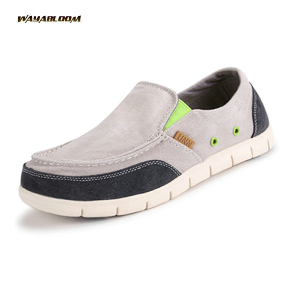 breathable men's canvas shoes fashion casual men's shoes one legs lazy hoes cloth shoes