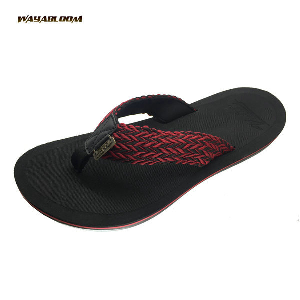 Fashion High Quality Leather Slippers Durable Flip Flops Men Sandals Wholesale Slipper Shoes