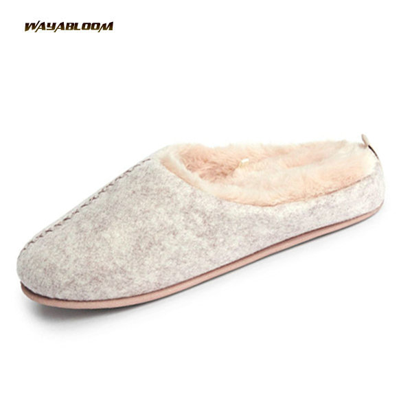 Winter slippers Household women plush cotton slippers Warm household wool slippers
