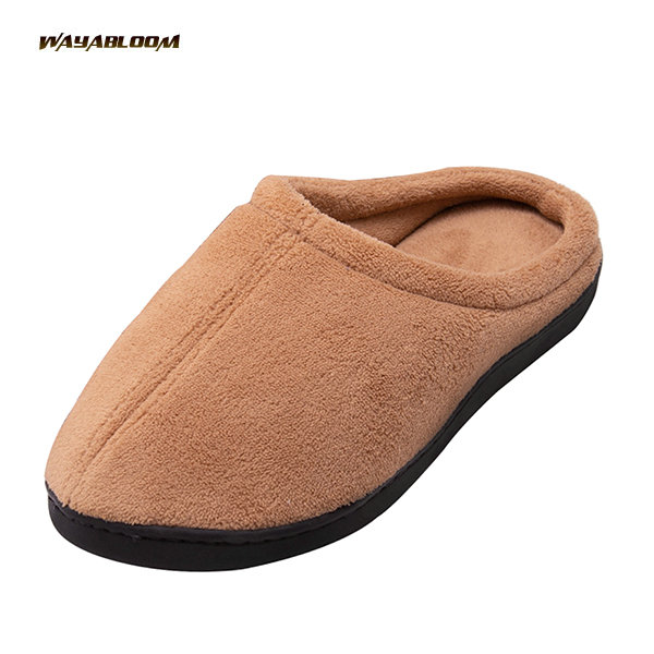 Men's cotton slippers Memory foam slippers Relaxing gel coral velvet slippers